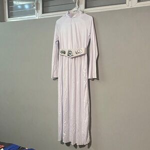 Princess Leia official Long White Dress